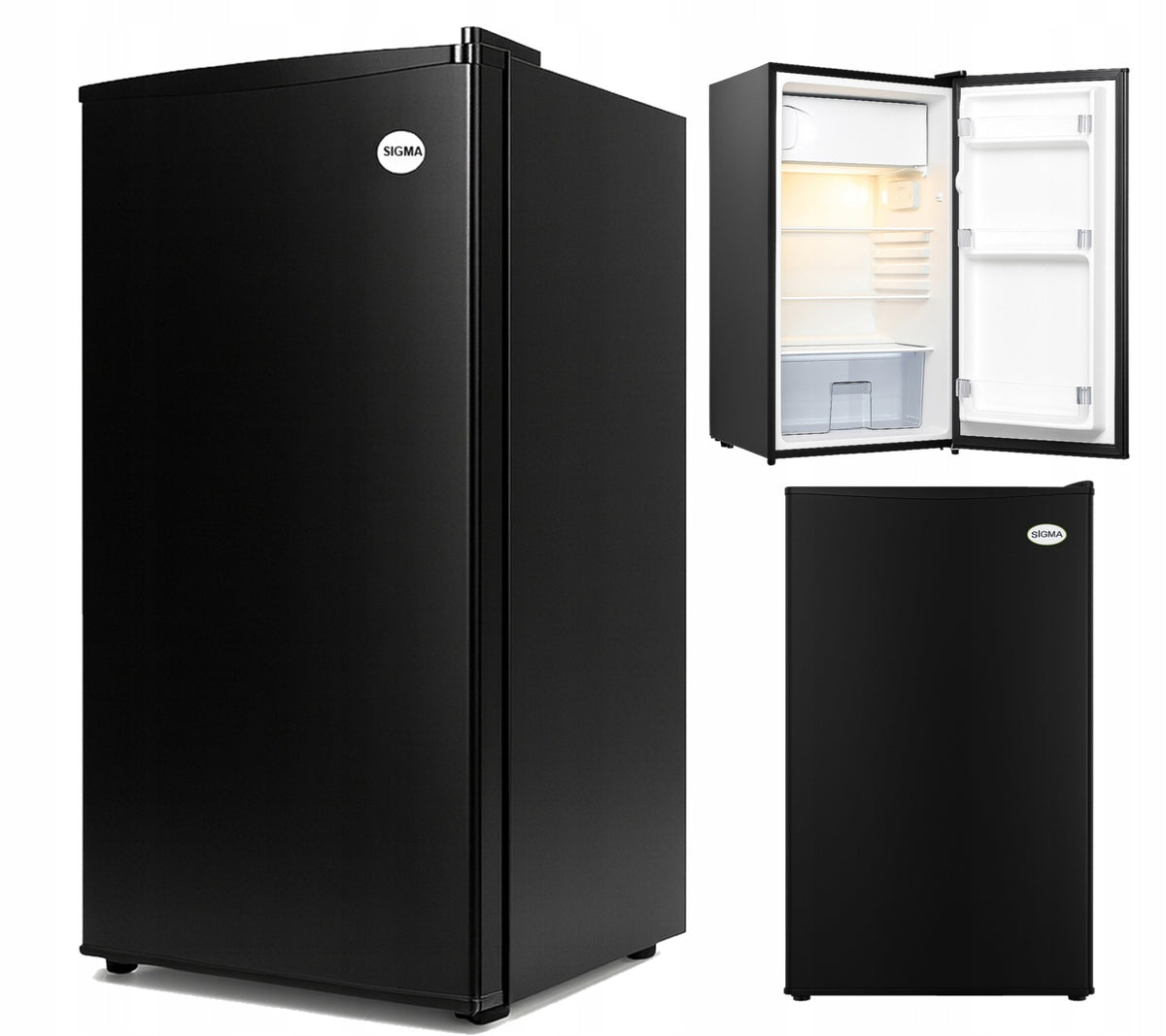 Sigma MAŁA LODÓWKA BIUROWA HOTELOWA MINIBAR CHŁODZIARKA PODBLATOWA 85cm czarna(MAŁA LODÓWKA BIUROWA HOTELOWA MINIBAR CHŁODZIARKA PODBLATOWA 85cm czarna)